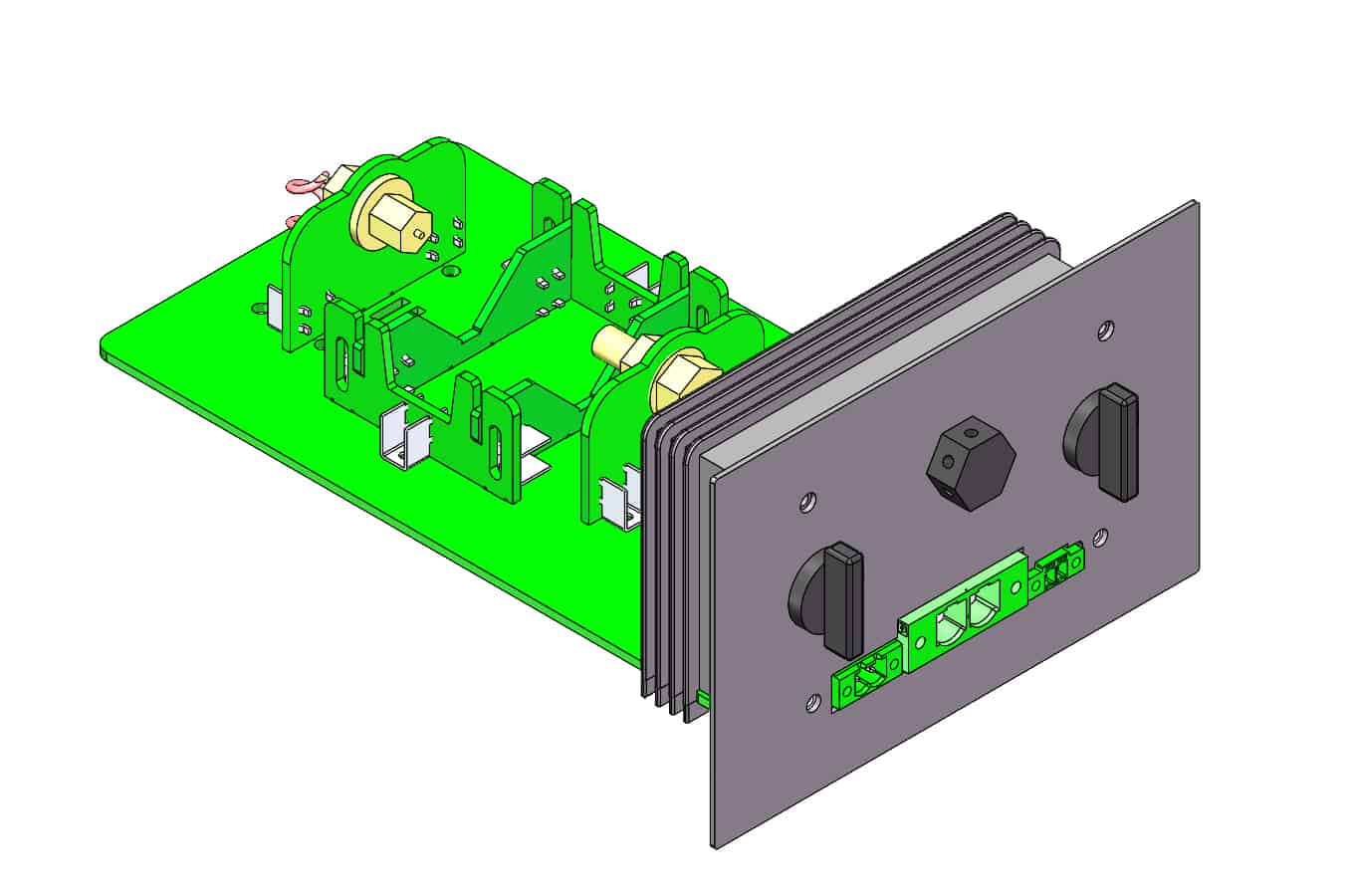 Battery Tray Holder for 30A cylindrical cell with 1 channel