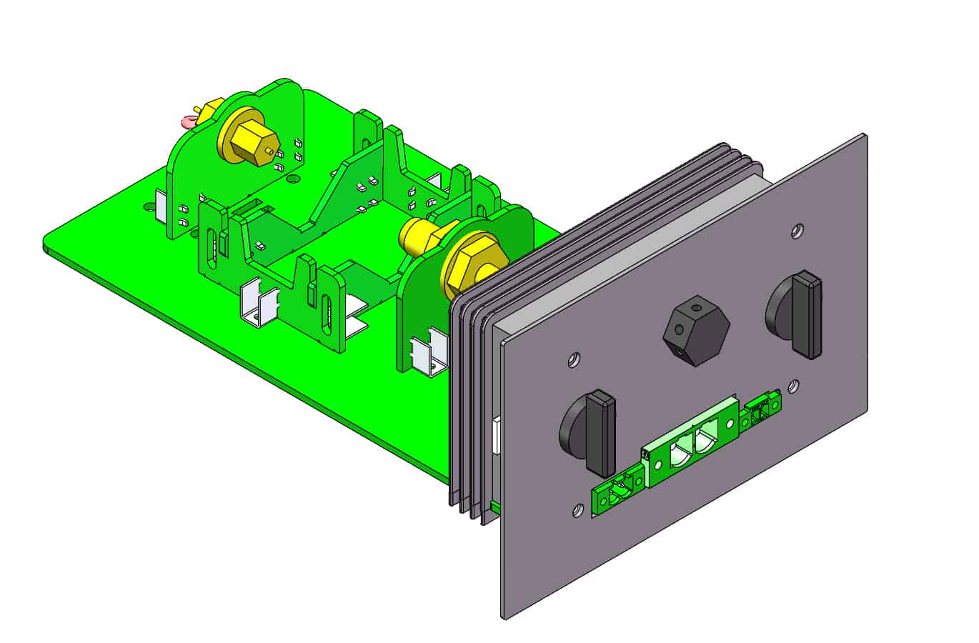 Battery Tray Holder for 60A cylindrical cell with 1 channel