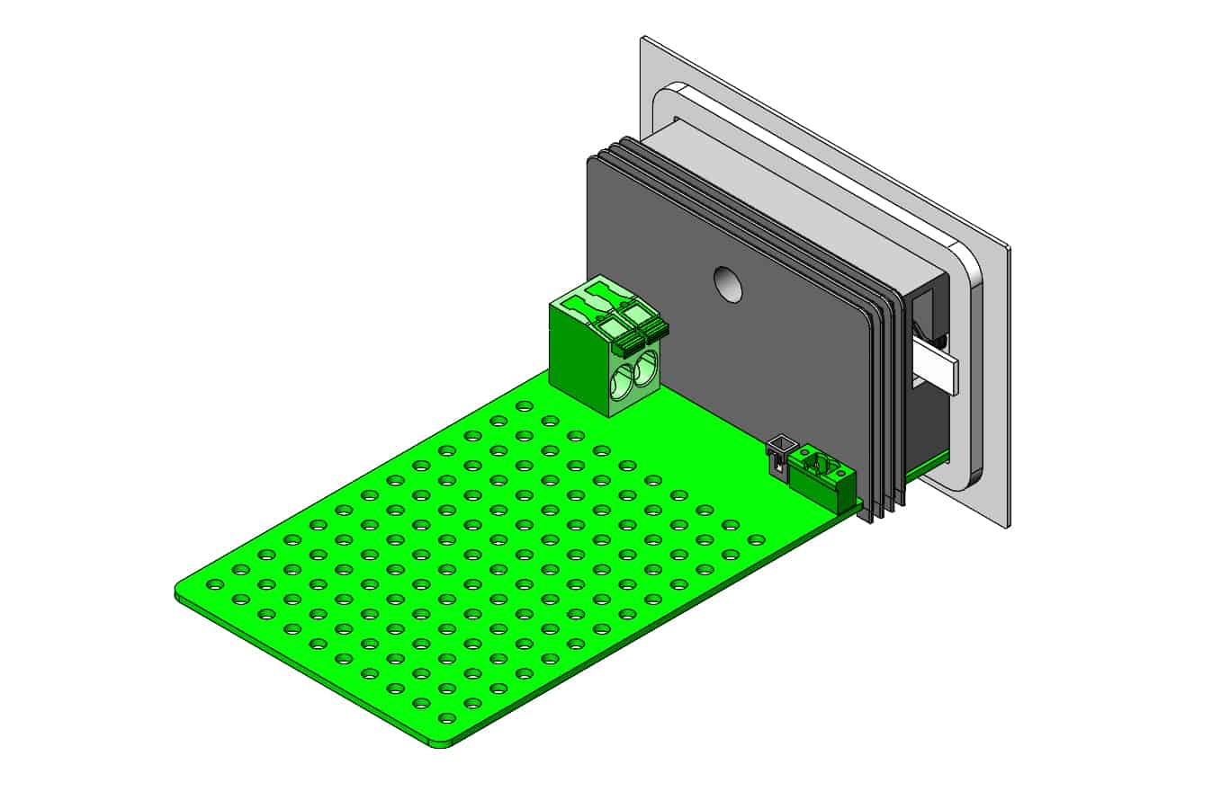 Battery Tray Holder for 60A universal cell with 1 channel